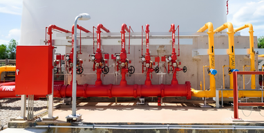 Fire suppression safety network piping